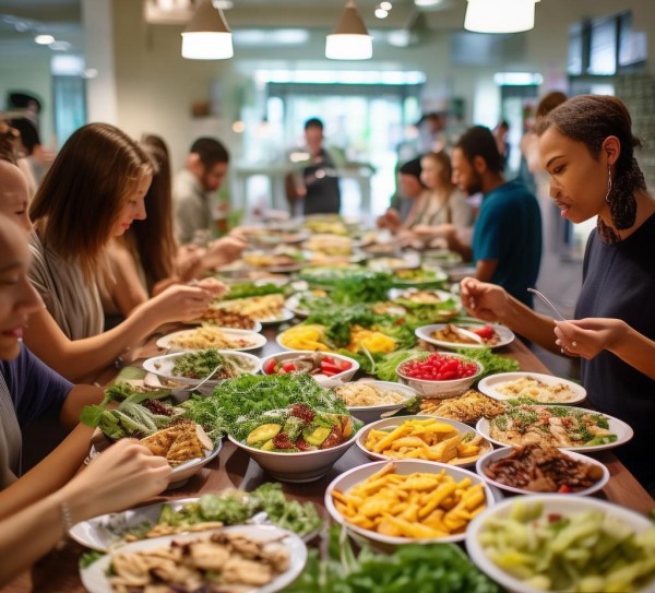 可以是，，吃自助餐的健康生活方式，如何在自助餐中追求营养均衡和美味
