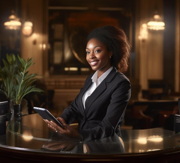 酒店前台,智慧与力量的现代服务
