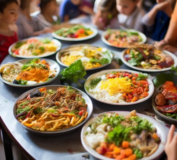 学校提供的餐食因细致入微的服务和贴心的包装设计，展现出优质品质，令人放心食用。